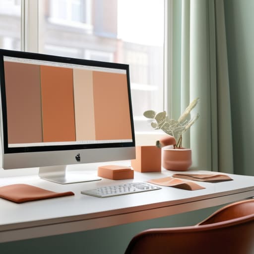 Choosing professional website color schemes.