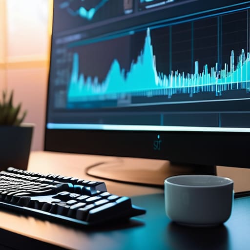 Website performance monitoring dashboard visualization.